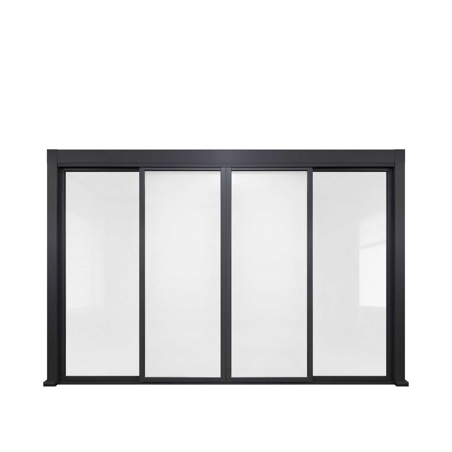 4M Sliding Glass Door System for Aluminium Pergolas – Toughened Safety Glass