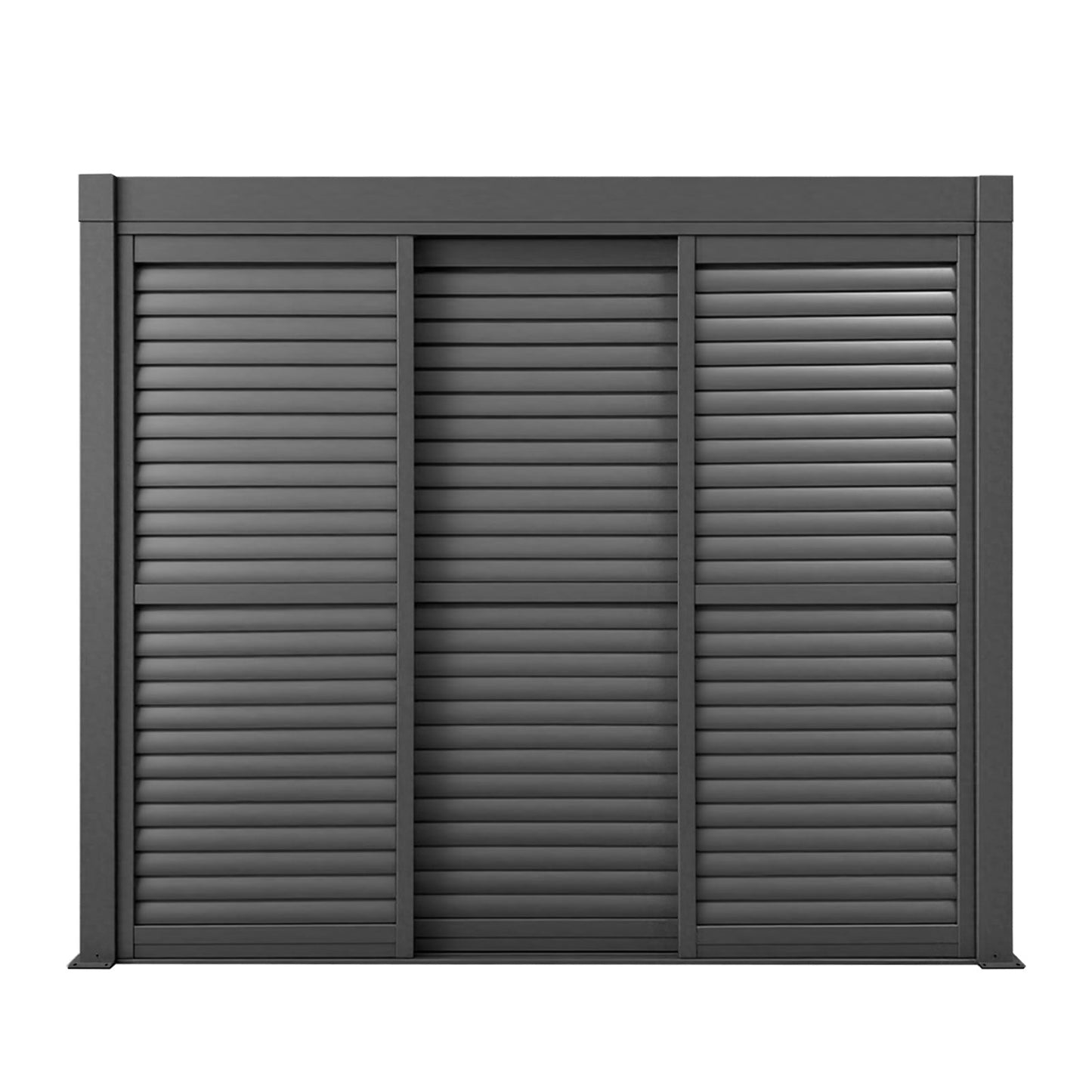 3M Aluminium Shuttered Louvre Sliding Door System