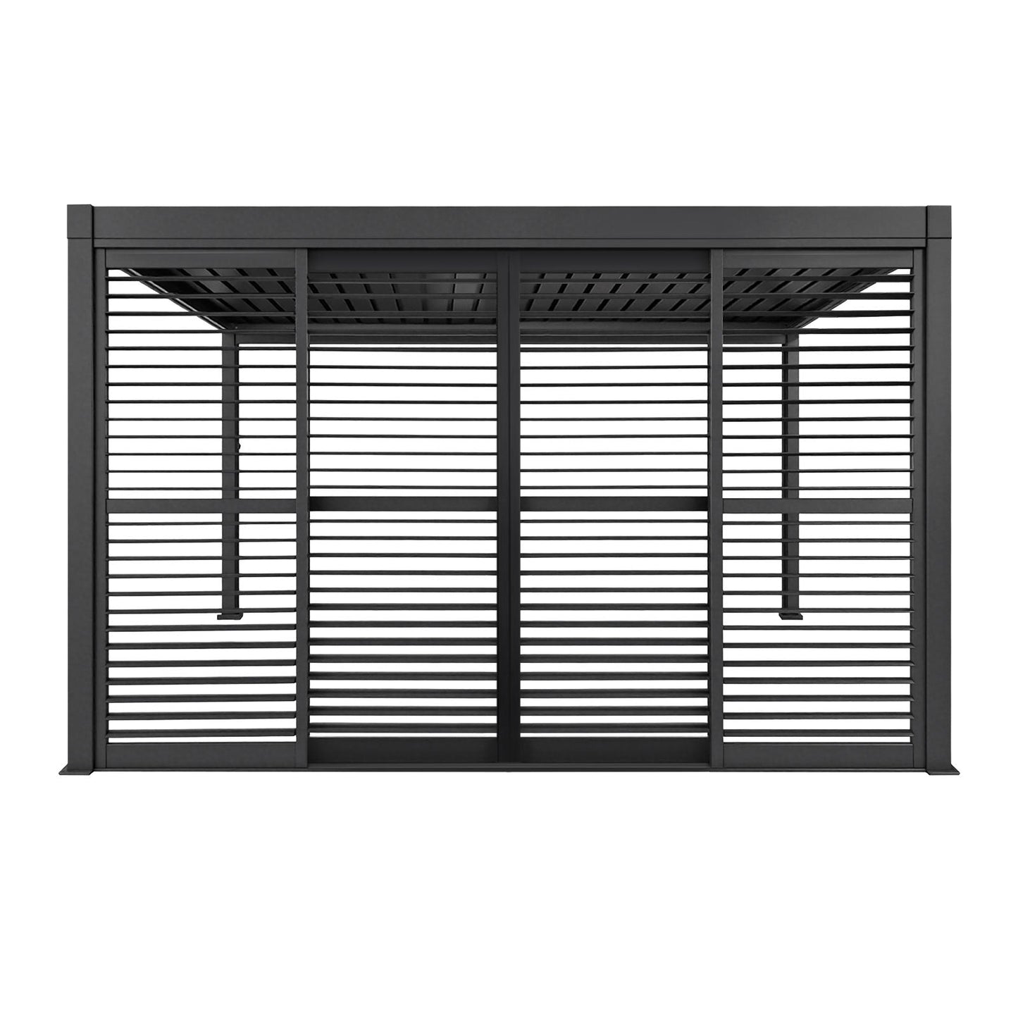 4M Aluminium Shuttered Louvre Sliding Door System – LuxShade™ Pergola