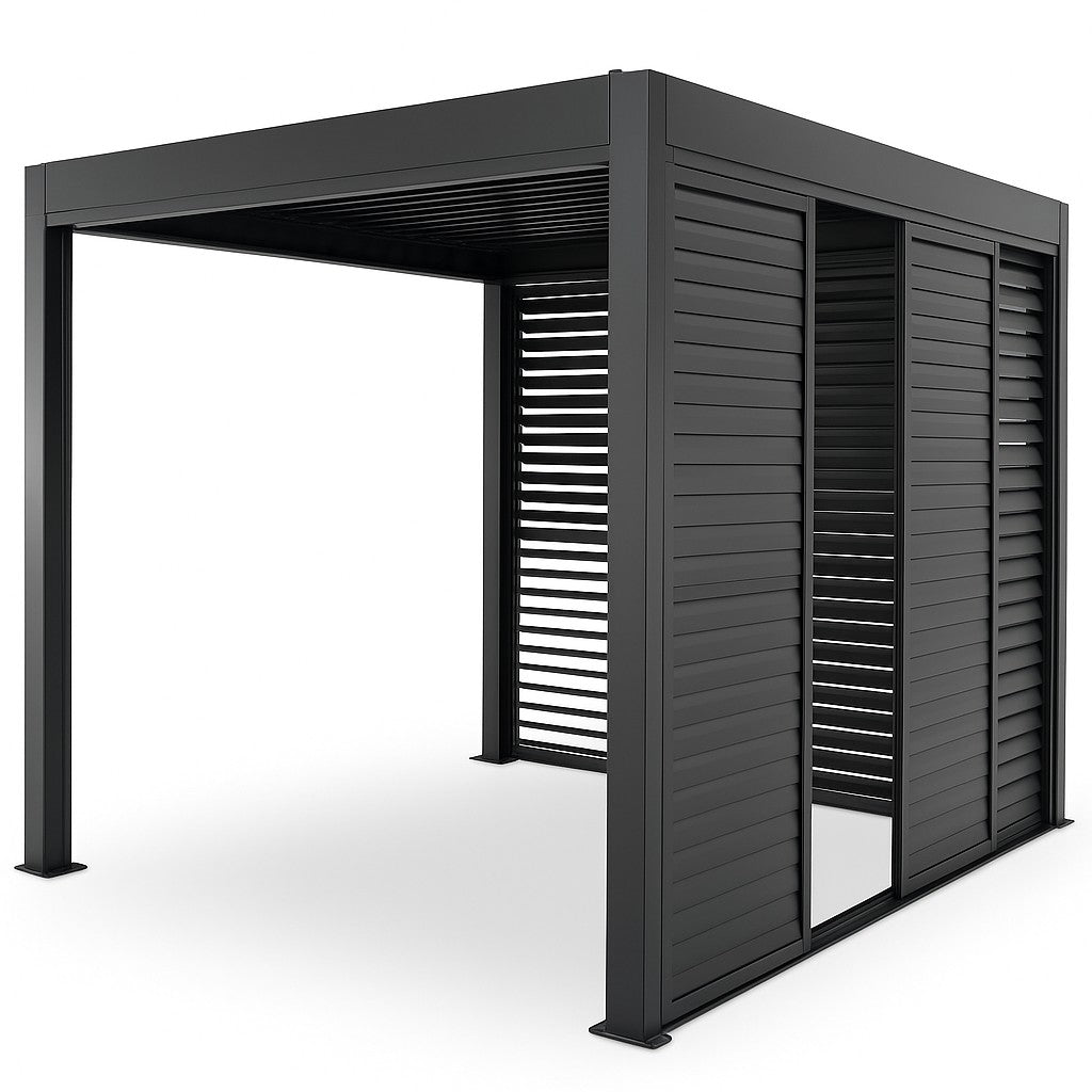 3M Aluminium Shuttered Louvre Sliding Door System