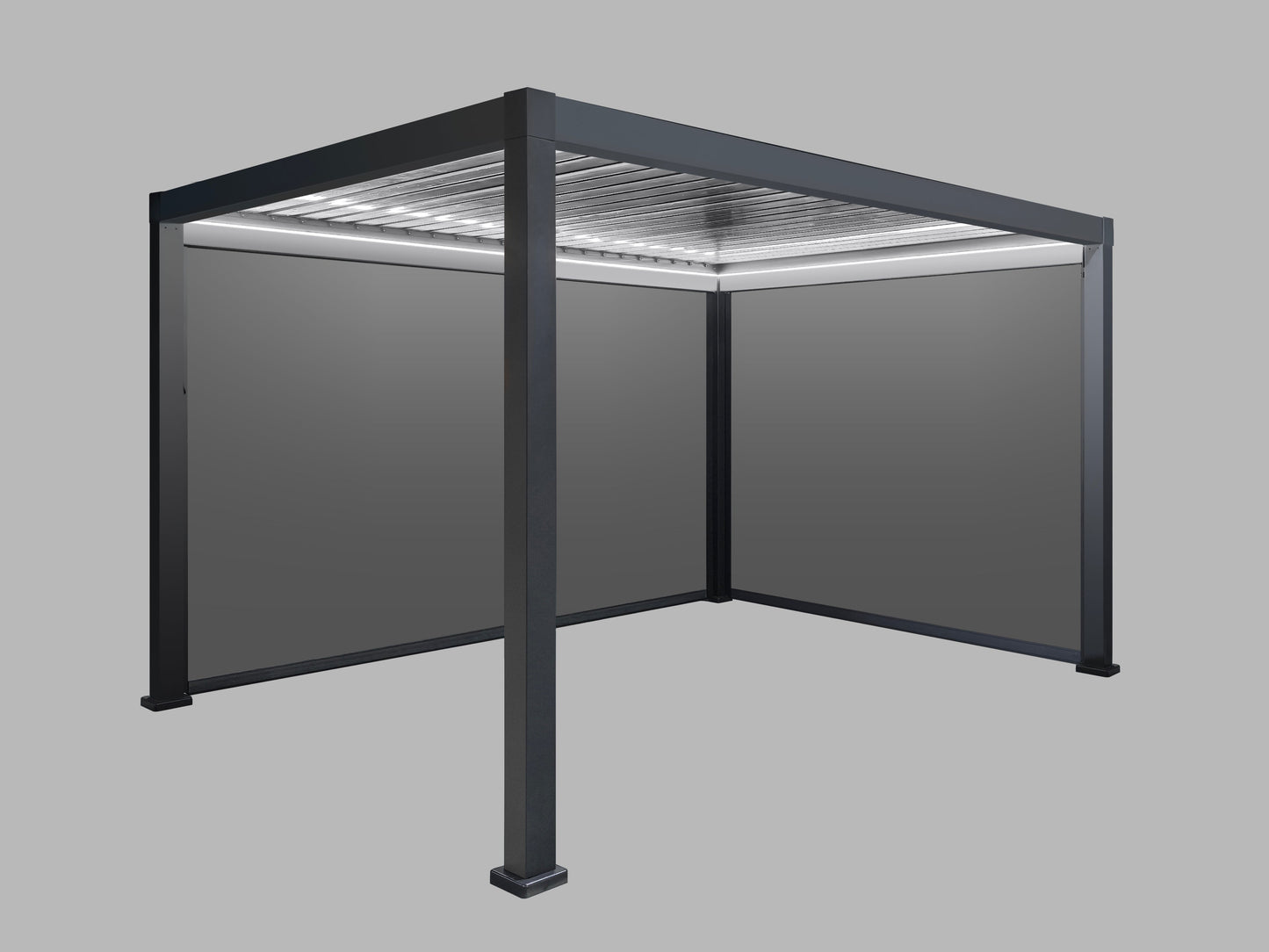 4M Retractable Pergola Side Blind | Pull Down Privacy Windscreen for LuxShade™ Pergola